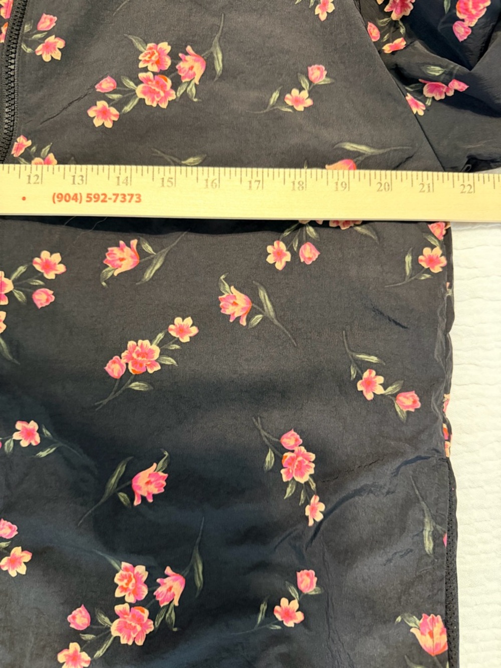 PINK Victoria’s Secret Floral Hooded Windbreaker – Lightweight Packable Jacket - Picture 10 of 13